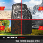 BDK ProLiner 4PC Set Car Floor Mats for Car SUV Van 3 Rows, All Weather Full Set Heavy Duty Black