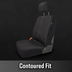 Genuine Dickies 2-Piece Quincy Pro-Grade Seat Covers for Cars, Trucks, and SUVs, Black