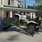 Stalwart Set of Two 69-Inch Foldable Loading Ramps with 2200lb Capacity