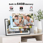 64GB Frameo Digital Picture Frame, TEMASH 15.6 Inch Large Digital Photo Frame WiFi, 1920*1080 FHD IPS Touchscreen Auto Rotate, Easy to Share Photos