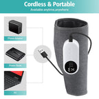 Leg Massager for Circulation, Air Compression Massager for Calf Foot Legs Muscle, 3 Modes 3 Intensities Leg Massager and Heat Calf Wraps Massager for