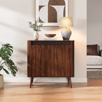 Satifur Sideboard Buffet Cabinet 31.5" Storage Cabinet with Handless Doors, Adjustable Shelves for Kitchen, Living Room, Hallway, Entryway