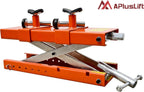 APlusLift Air-Operated Motorcycle & ATV Lift Table, 1500LB, 48in Wide With Side Extensions - MT1500X