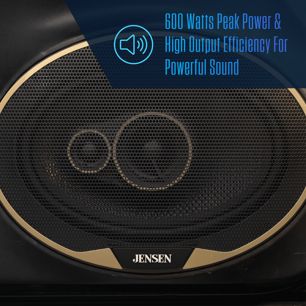 Jensen 6"x9" 3-Way Aramid Fiber Coaxial Car Speakers (Pair), 1200W Peak Power, 200W RMS - WJS69R