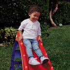 Little Tikes Light up First Slide Indoor Outdoor Playground Slide, Folding Easy Storage, Red, Blue, Kids Toddlers Boys Girls, 18 Months to 6 Years