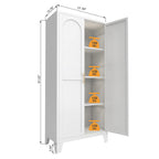 61" Metal Storage Cabinet with Doors and Adjustable Shelves,Garage Storage Cabinet for Home,Office