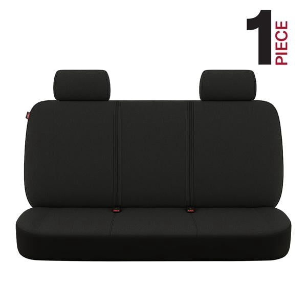 Genuine Dickies Quincy Pro-Grade Rear Bench Seat Cover for Cars, SUVs, and Crossovers, Black