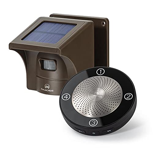 1/2 Mile Solar Wireless Driveway Alarm, 1 Receiver & 1 Sensor