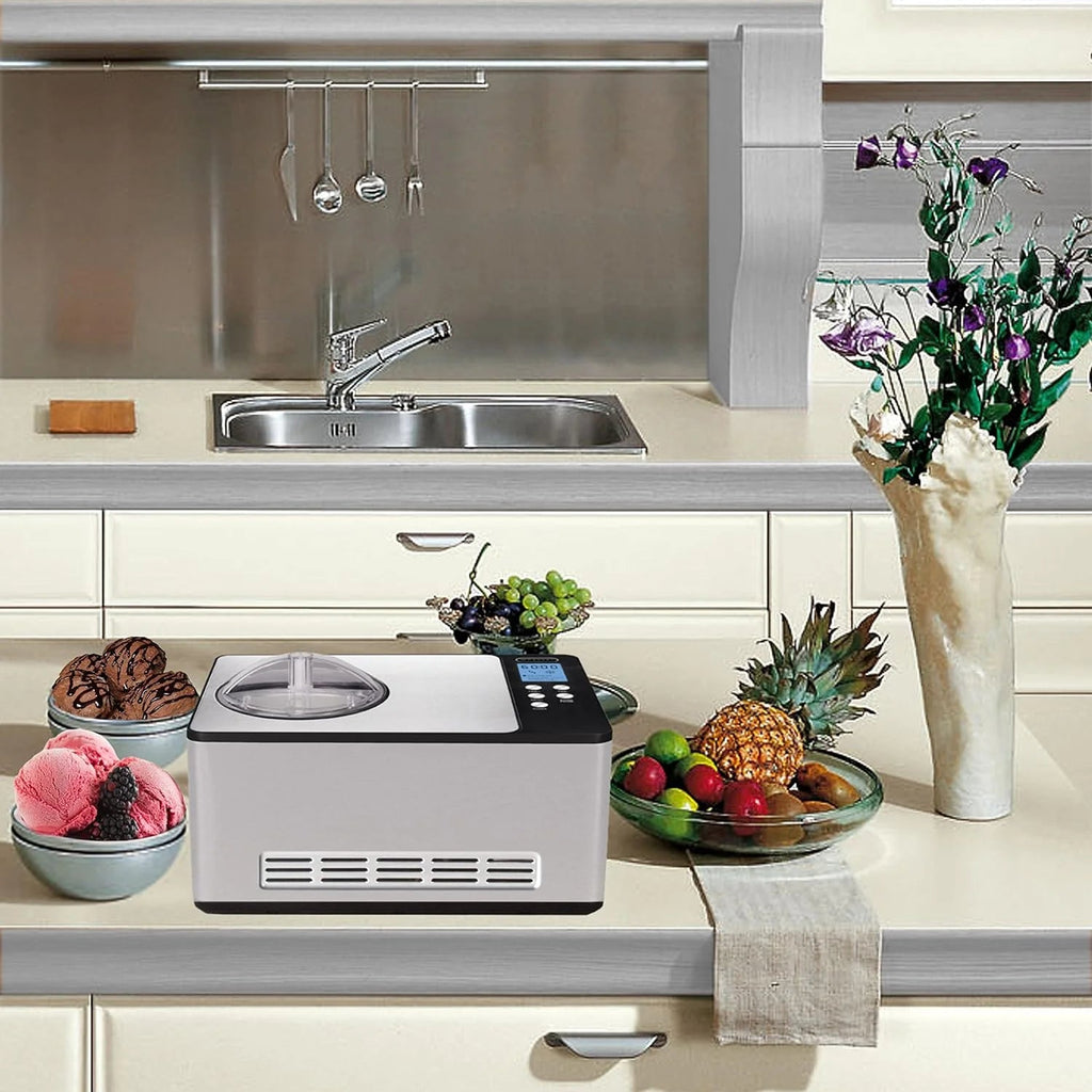 Whynter Rolled Ice Cream Maker With Compressor, 0.5-Quart Stainless Steel - ICR-300SS
