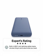 Belkin 10000mAh 23W Portable Power Bank w/ Integrated USB C and LTG Cables