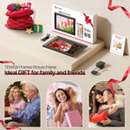 Frameo WiFi Digital Picture Frame, TEMASH 10.1" Digital Photo Frame 32G Memory with 1280*800 IPS Touchscreen, Auto Rotate, Gift for a Loved One!