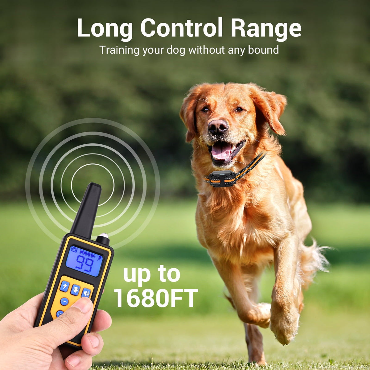 BEBANG 2600FT Dog Training Collars for 2 Dogs, Dog Shock Collar with Remote, 3 Modes Beep Vibration Shock, Waterproof, LED Light for Training Small