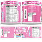 Creatine for Women | Creatine Monohydrate + BCAA Powder Myo-Inositol Collagen Biotin Hyaluronic Acid Folate L Glutamine Vitamin D3 Iron Zinc D-Chiro