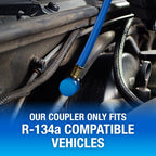 EZ Chill Car A/C Recharge Kit with Reusable R-134a Gauge and Hose