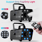 DIGITNOW Halloween Smoke Machine, Remote Controlled, 3 Stage LED Lights