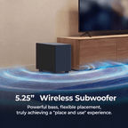 ULTIMEA Sound Bar With Wireless Subwoofer, 240W, App Control, BassMX & VoiceMX, Soundbar for Smart TV, Bluetooth 6.0, HDMI, Optical, Poseidon R3T