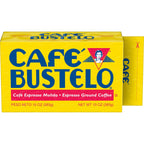 12 pack) Cafe Bustelo, Espresso Style Dark Roast Ground Coffee, Vacuum Packed 10 oz Brick