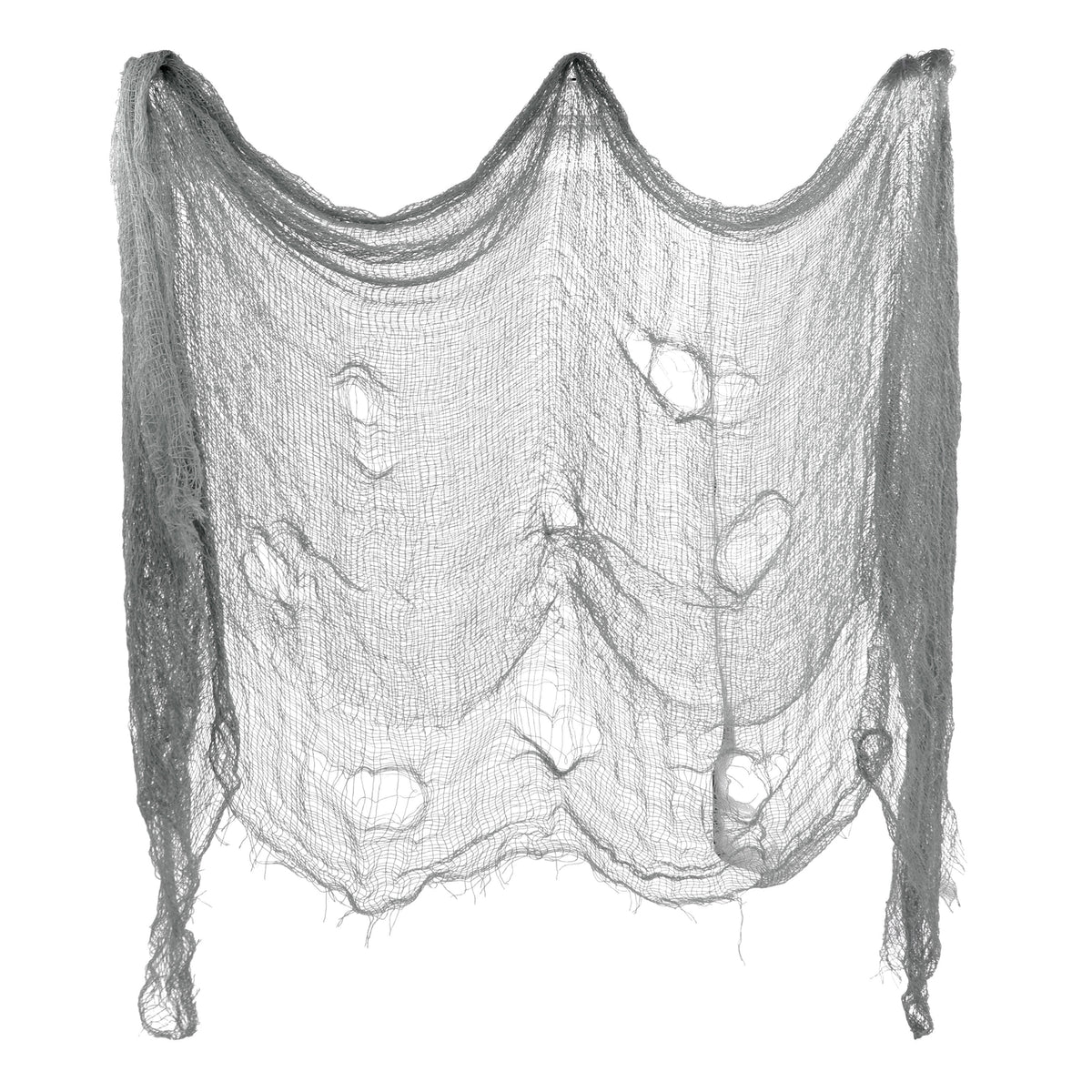 Creepy Gauze Fabric with Bats, Gray, 29.5" x 118", Halloween by Way To Celebrate