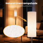 DAYBETTER LED Floor Lamps, 3 Colors Temperature, 9W LED Bulb, Modern Standing Lamps with Lampshade, for Living Room Bedroom Office