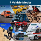 7" Inch Touchscreen GPS Navigation for Car & Truck & RV with Sunshade Voice Guidance Lifetime Free Map Update Navigator System 8GB 256MB US Canada
