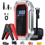 5000A Portable Jump Starter with Air Compressor, 160 PSI Tire Inflator for Cars, Trucks & SUVs, 12V Car Battery Jumper Box with LCD Display, LED