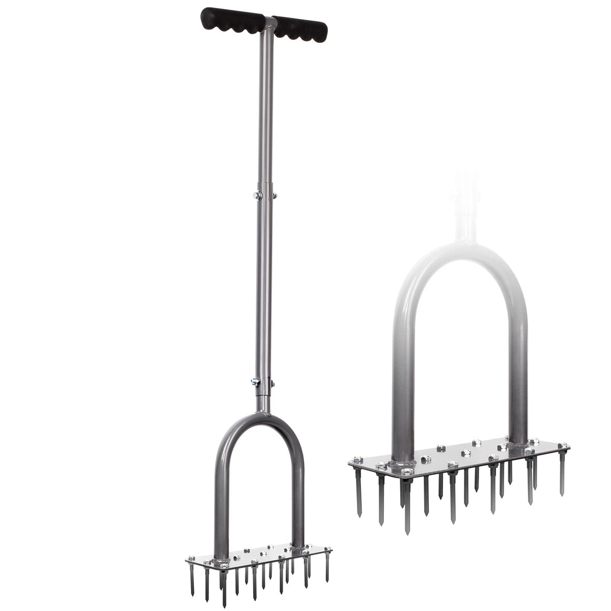 Walensee Aerator Lawn Tool, 15-Spike Manual Lawn Aerator Tool for Yard