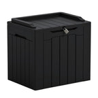 Greesum Outdoor Storage Box 31 Gallon Storage Box with Lid for Patio Furniture, Garden Tools, Pool Supplies, Waterproof and UV Resistant, Lockable