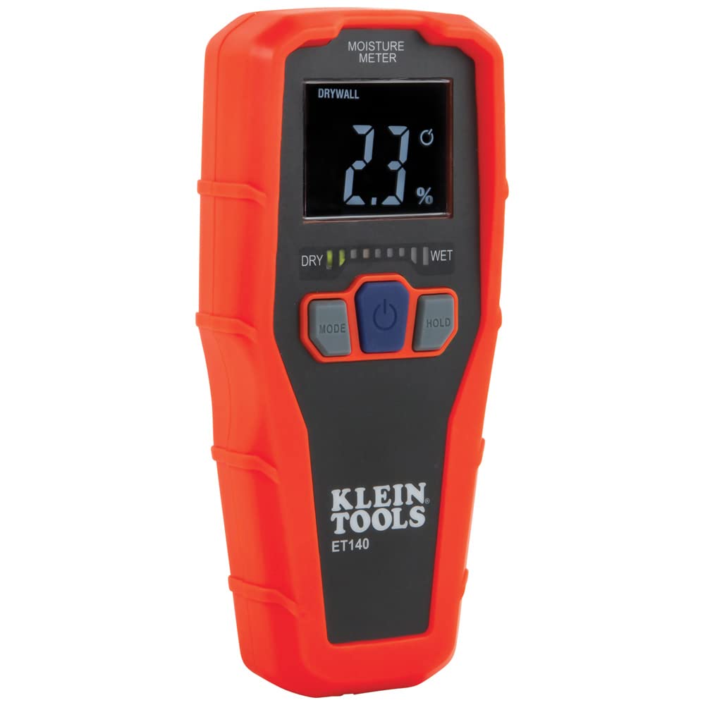 Klein Tools ET140 Pinless Moisture Meter, Detects up to 3/4-Inch Deep