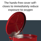 Justrite 6 Gallon Galvanized Steel Oily Waste Can