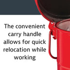 Justrite 6 Gallon Galvanized Steel Oily Waste Can