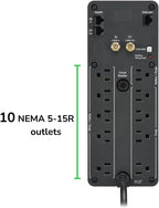 APC BR1500MS2 Pure Sine Wave UPS Battery Backup & Surge Protector