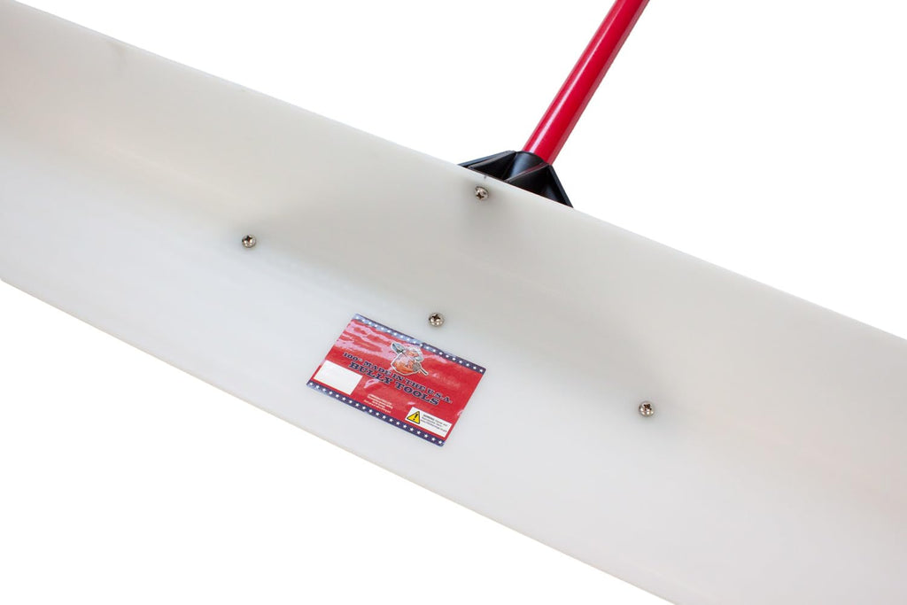 Bully Tools Ultra 30" HMW Snow Pusher Fiberglass D-Grip, Made in USA