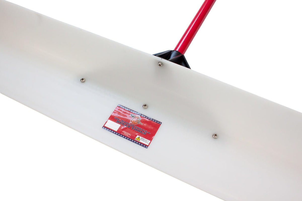 Bully Tools Ultra 30" HMW Snow Pusher Fiberglass D-Grip, Made in USA