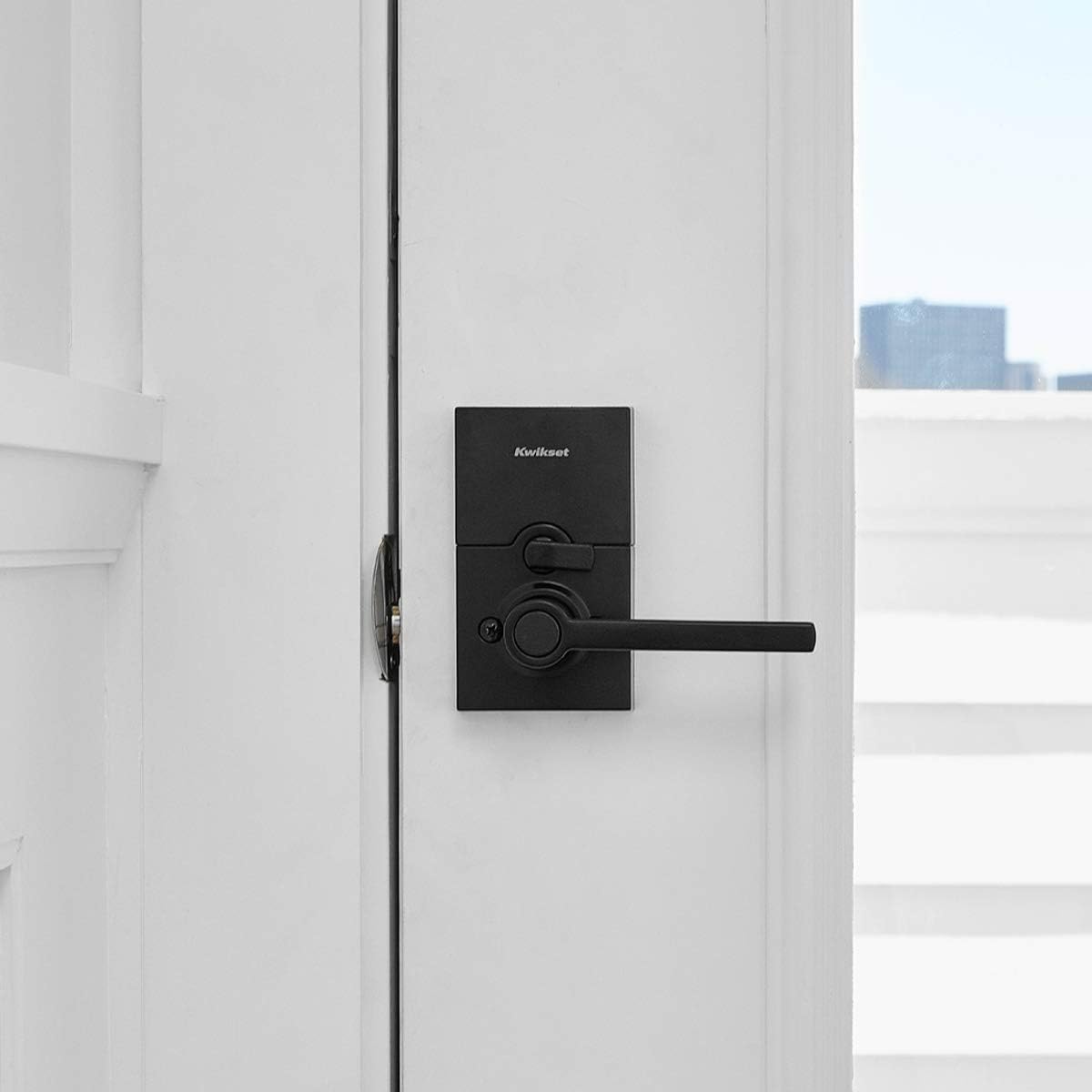 Kwikset SmartCode 917 Contemporary Electronic Deadbolt with Halifax Handle