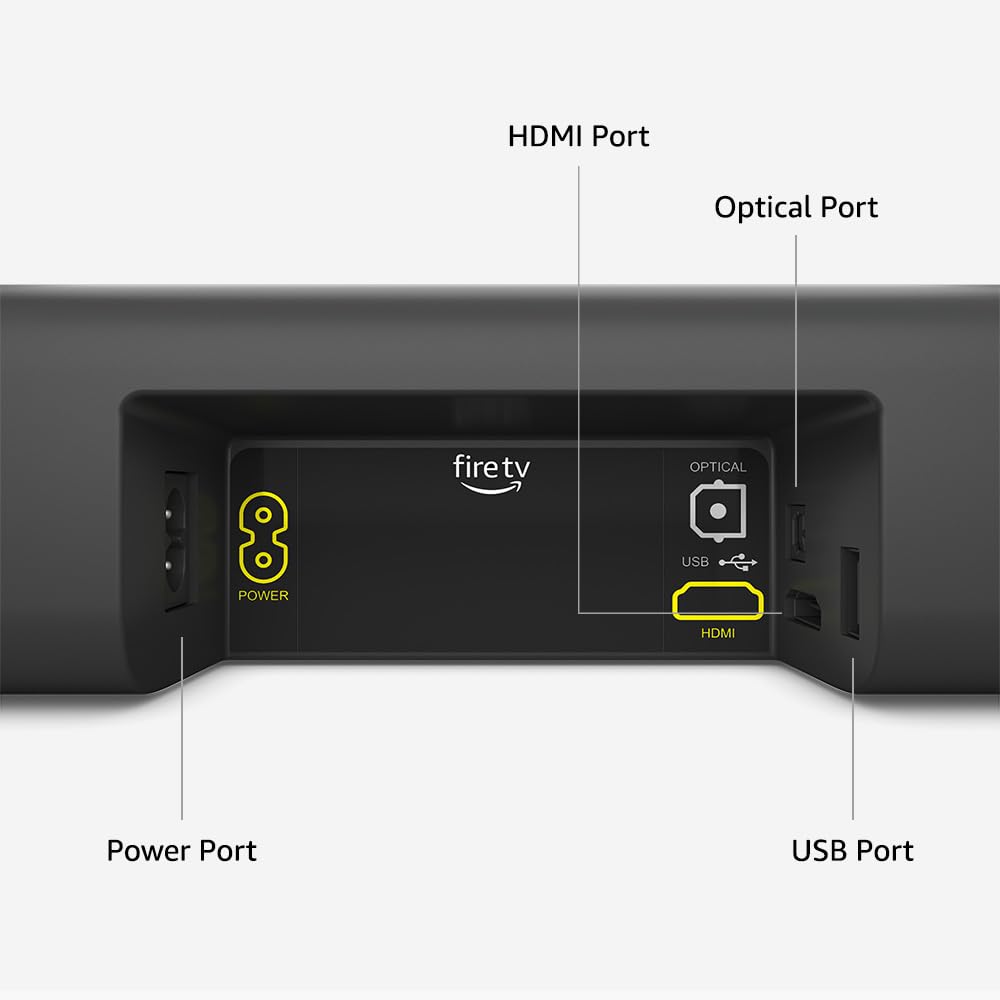 Fire TV Soundbar, 2.0 speaker with DTS Virtual:X and Dolby Audio, Bluetooth connectivity