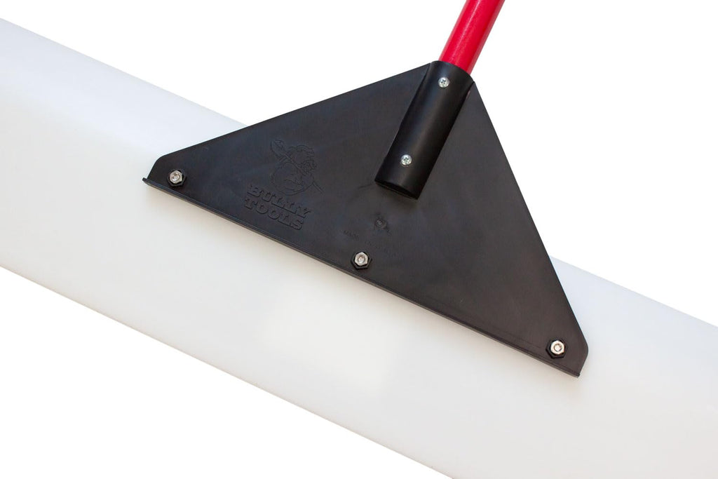 Bully Tools Ultra 30" HMW Snow Pusher Fiberglass D-Grip, Made in USA