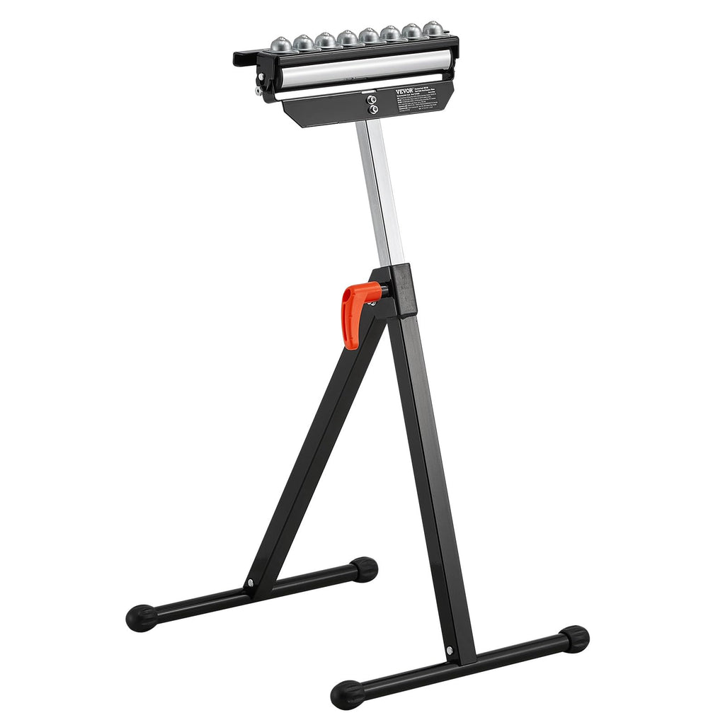 VEVOR Roller Stand, 300 lb Load Capacity, 26.8-42.5 in Adjustable Height, Folding Heavy Duty with 11.5 inch Polished Multi-Directional Roller Head