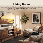 ULTIMEA Sound Bar With Wireless Subwoofer, 240W, App Control, BassMX & VoiceMX, Soundbar for Smart TV, Bluetooth 6.0, HDMI, Optical, Poseidon R3T