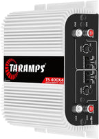 Taramps TS 400x4 400 watts RMS 4 Channels Full Range Car Audio Amplifier, 2 Bridged Channels, RCA Input Class D, Output Power, Multichannel Amplifier