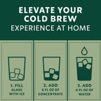 6 pack) Starbucks Signature Black, Cold Brew Coffee Concentrate, Iced Coffee, 32 fl oz
