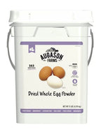 Augason Farms Dried Whole Egg Powder Emergency Food Supply, 11 Pound 4-Gallon Pail, 383 Servings