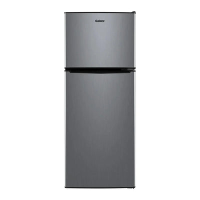 Galanz 4.6 Cu Ft Two Door Mini Refrigerator With Freezer, Stainless Steel - GL46TS5E