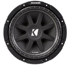 Kicker 43C104 10-Inch 300 Watts Max Power Single 4 Ohm Car Subwoofer
