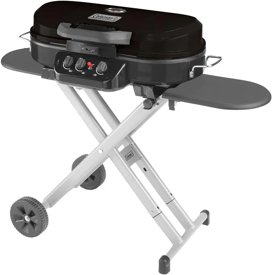 RoadTrip 285 Portable Stand-Up Propane Grill - 3 Adjustable Burners