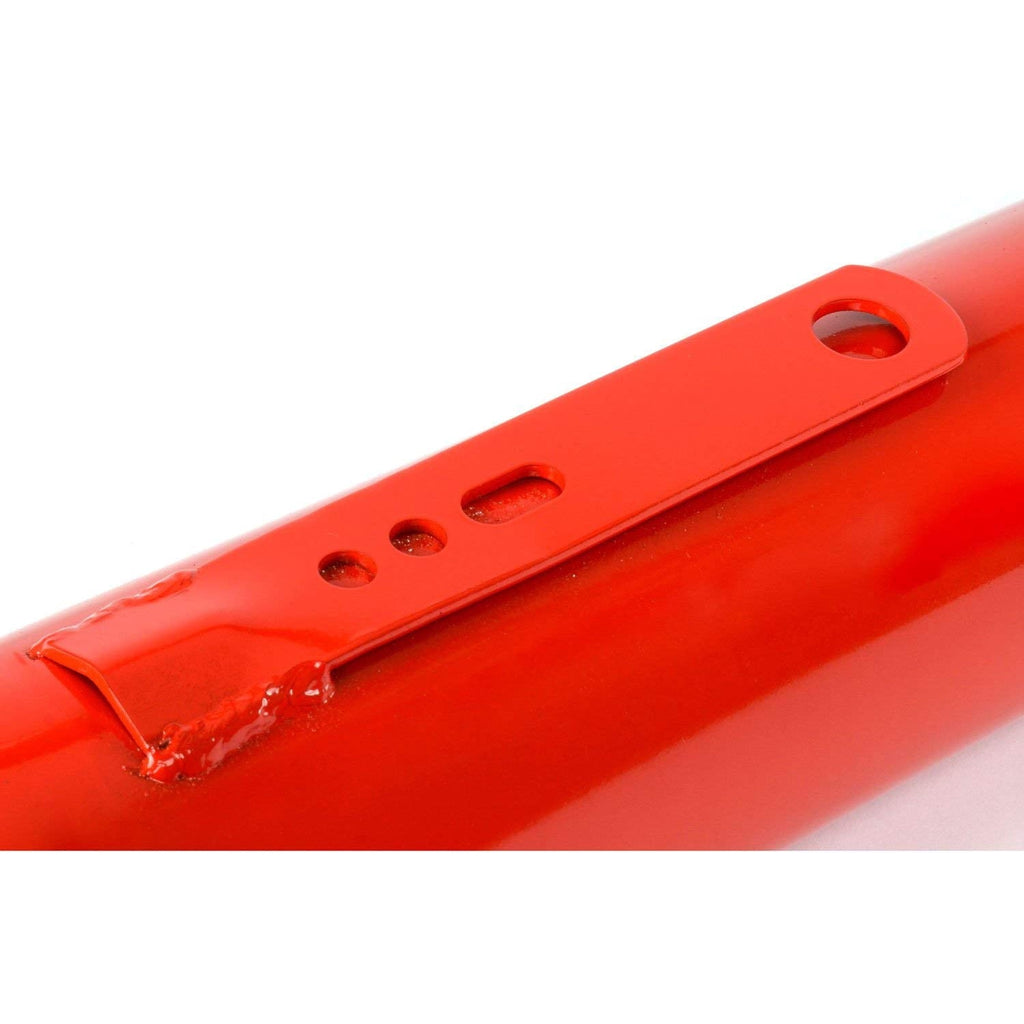 JEGS 30296 - Glasspack Header Muffler with 3 in. Collector [3 in. Turndown Outlet]