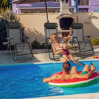 EDX Zero Gravity Chair Outdoor Lounge Chair，Suitable for Beach Terrace Pool Patio, Black 2-Pack