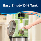 BISSELL PowerForce Compact Turbo, Bagless, Upright Vacuum, Powerful Suction, East Empty Dirt Tank, Lightweight, High Reach Wand, 2690, Green & Black