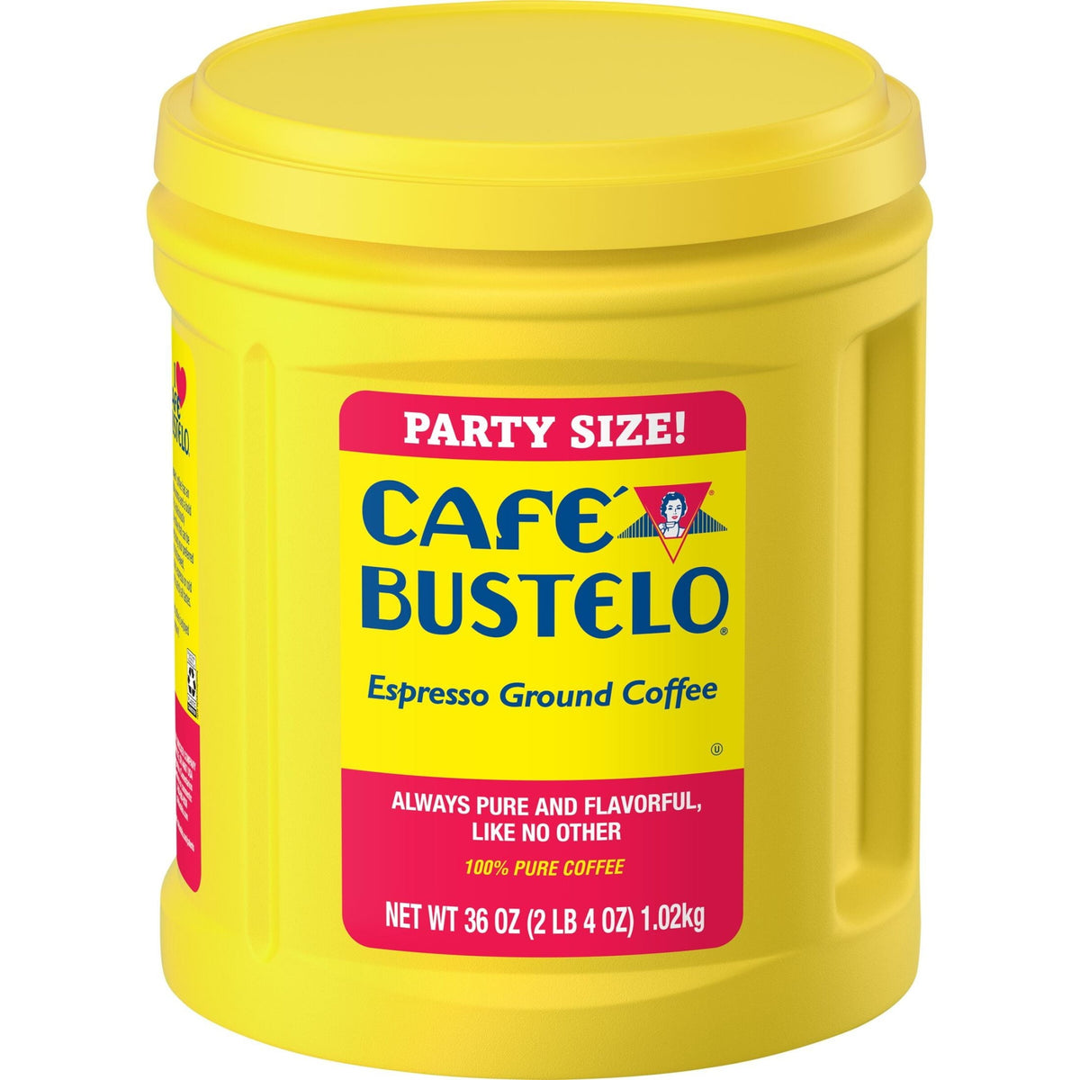 6 pack) Cafe Bustelo Espresso Ground Coffee, Dark Roast, 36 oz Canister