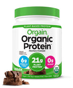 6 pack) Orgain Organic Vegan 21g Protein Powder, Plant Based Shake Drink, Creamy Chocolate Fudge 1.02lb