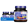 6 pack) Red Star Quick-Rise Instant Yeasts, 4 oz (113.4 g) Multi-Use Jar, Fast-Acting Baking Yeasts